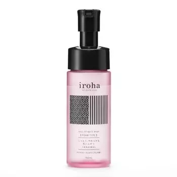 iroha Iroha Delicate Zone Soap Интимное мыло для умывания с ароматом дамасской розы и герани Тип пены [Тип пены] розовый