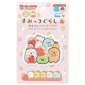 Iroha ism Sumikkogurashi Cafe Sumikko De Strawberry Fair Patch Ширина x Высота 5,6 см 4,7 см SU501-SU33