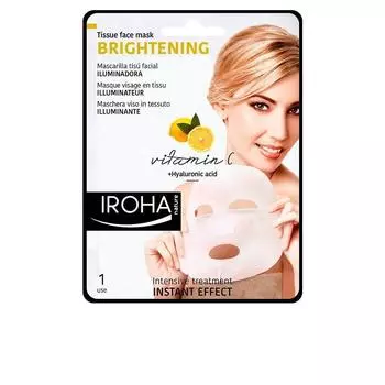 Iroha Nature Осветляющая тканевая маска для лица с витамином С, 1 шт.