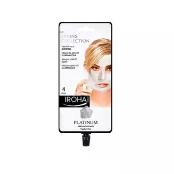 Iroha Nature Platinum Peel Off Mask, сияющая, 4 применения