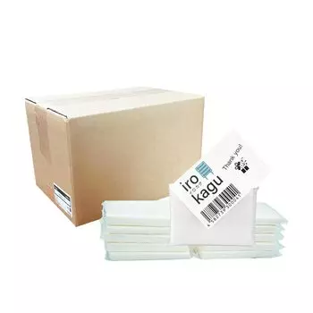 Irokagu Plain Pocket Tissue 6W сумка содержит 6 салфеток Коммерческая рекламная новинка Большая емкость [Набор 100] (1 2-слойная салфетка) Салфетка, белый