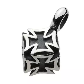 Iron Cross Dice Pendant fp0290 [Figmart] [Silver Accessory]