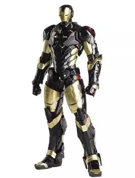 IRON MAN MARVEL BLACK X GOLD painted movable figure REEDIT #06 NOW!ver. Non-scale PVC&ABS