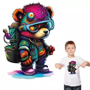 Наклейка с термонаклейкой Hot Bears Heat Transfer Аксессуар для одежды Моющиеся Новые DIY Наклейки с термонаклейкой для одежды Детский подарок
