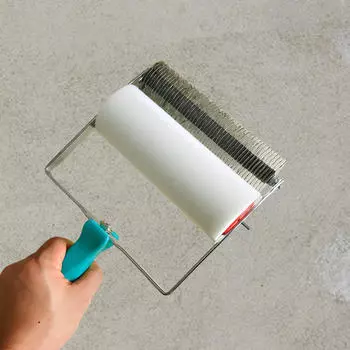 Валик из листового железа, валик с крестообразным тиснением, профессиональный художественный ручной, многоразовый с ручкой