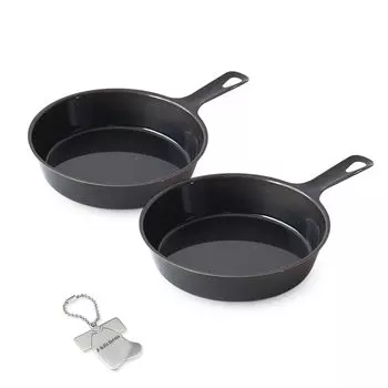 Iron Skillet Grill and Oven Made in Includes Original J-kitchens 2-Piece Set, Safe, 13cm, Japan, Kankiri-kun T-Shirt