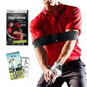 Iron TIGHT SWING Tight Swing Golf Practice Band Golf Practice Equipment Training Menu Черный L Размер SEAVER GOLF [Улучшение точности] Противоскользящий