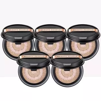 Iron Wall Girl Cushion Season 13 Pure Rice Bamboo Whitening Water Cushion Foundation Refill 18g x 5 SET, No. 23 Refill, 5 pieces