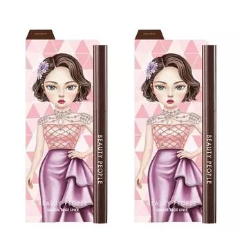 Iron Wall Girl Square Edge Eyeliner 0.15g 1+1, square black, 2 pcs.