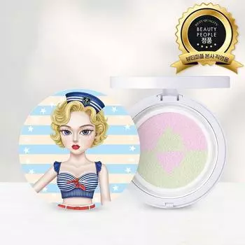 Iron Wall Girl Sun Cushion Season 3 Centella Asiatica Family Sun Cushion, 25g, 1 Piece, Marine Girl Sun Cushion Original Product