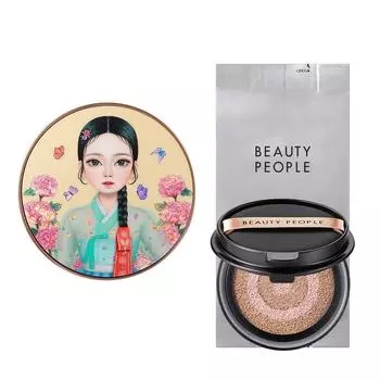 Iron Wall Woman Rice Bamboo отбеливающая водный кушон, нет. 21 основной продукт + сменный блок, 1 шт.