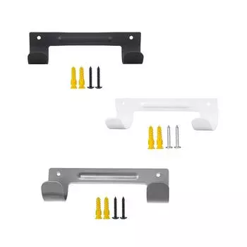 Ironing Board Wall Mount Hanger Iron Board Holder Compact Wall Mounted Ironing Board Holder Organizer for Utility Rooms Hotel серебряный серый