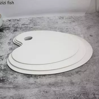 Irregular Ceramic Dinner Plate Dessert Tray Sushi Plate Dim Sum Plates Bread Cake Pan Serving Plates Fruit Dish Bowl Snack Tray