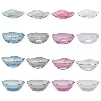 Irregular Desktop Fruit Bowl Basket Geometric Snacks Candy Storage Holder Transparent Fruit Plate Table Sundries Dropshipping