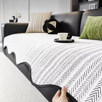 Irregular Shape Sofa Towel Chenille Four Seasons Universal Sofa Cushion Non-Slip Nordic Couch Cover for Living Room Decor A 90x90