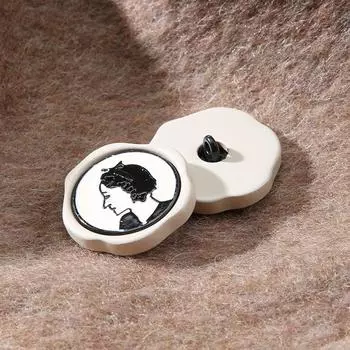 Irregular Special-Shaped Resin Buttons Men S And Women S Tops, Jackets, Decorative Buttons, Versatile Coats, Sweaters, Small Buttons Beige * 17mm * Round