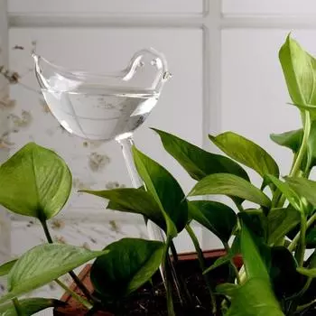 Irrigation Bird Star Shaped Automatic Plant Watering Bulb Device Transparent Lazier Household Gardening Accessories темно-синий