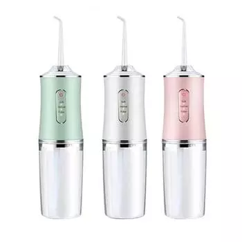 Ирригатор для полости рта, портативный стоматологический ирригатор, USB перезаряжаемый водоструйный нить, зубочистка, 4 струйных наконечника, 220 мл, 3 режима, IPX7, 1400 об/мин розовый