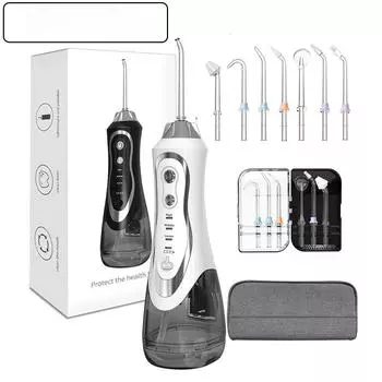 Ирригатор, ирригатор для полости рта, струи для чистки зубов, 300 мл, 3-скоростная водная нить, портативный ирригатор, IPX7, водонепроницаемая коробка, новинка