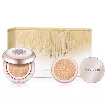 ISA KNOX Tervina Advanced Essence Cushion 15 г + Refill 15 г + Loose Powder 7 г Set, нет. 23 Натуральный бежевый, 2 шт.
