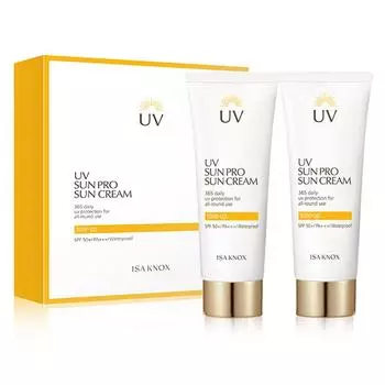 Isa Knox UV Sun Pro 365 Daily Cover Sun Duo Set SPF 50+ PA+++, 70ml, 2 units