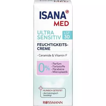 ISANA MED Moisture Cream Ultra Sensitive LSF 30, 50ml