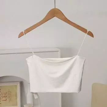 Ищите такую же бесшовную модную двухслойную майку-топ Rice White M