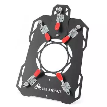 ISE MOUNT Палатка для дымохода с защитой от ожогов, зажим для плиты, защита для палатки для кемпинга, палатка без открытия чёрный