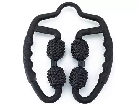 ISEFUJI Массажный ролик для ног, ступней, голеней, бедер, массажер для похудения, ролик для фасции (черный)