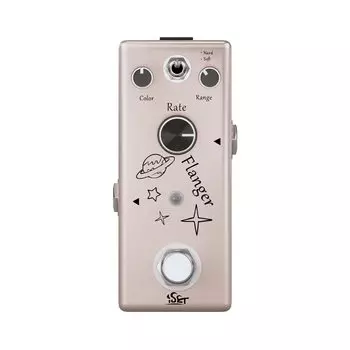 iSET Analog Flanger Педаль для электрогитары Bass True Bypass (Фленджер)
