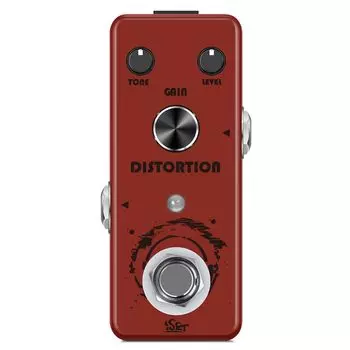 ISET Distortion Guitar Pedal Mini Single Guitar Effector для электрогитары Bass True Bypass (Искажение)