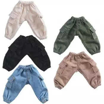 Ish Obitsu 11 Ob11 Размер наряда Obitsu Doll 11 см тело брюки-карго рабочая одежда брюки свободные 5 цветов комплект из 5 комплект из 5