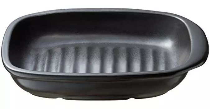 Ishigaki Sangyo Grill Master Premium Ceramic Plate Square Small Black Width x Depth 14 x Height 4032 18.5 3.5cm чёрный