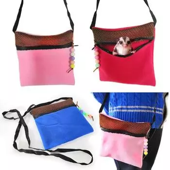 Исходящий спальный мешок для маленьких животных, сумка для перевозки крыс, хомяка, дорожная сумка, дышащая сумка для сахарного планера