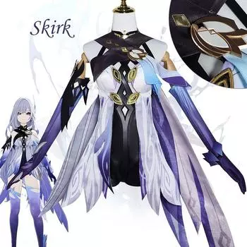 Исир Скирк играет косплея Мастера Тартальи в игре The Skirk Косплей XS синий