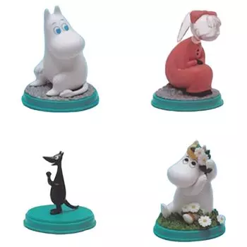 ИСКУССТВО В КАРМАНЕ МУМИ Искусство в кармане Муми Все 4 типа набор Полный комплект Gacha Gacha Capsule Toy Vol.1