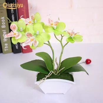 Искусственная бабочка-орхидея бонсай фиолетовый