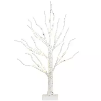 Искусственная береза со светодиодной подсветкой, центральный элемент стола, многоцелевая подсветка, белая береза