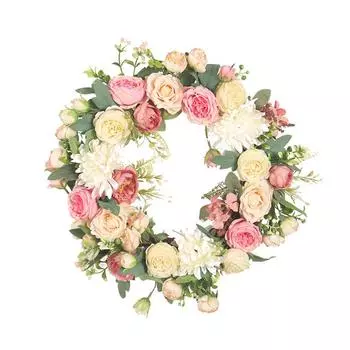 Искусственная цветочная гирлянда пионы настенная дверь подвесная весенняя праздничная ручная работа летняя осенняя ротанговая арка декор для вечеринки