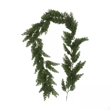 Искусственная гирлянда из норфолкской сосны, рождественский декор, подвесное украшение из лозы, зелень With Berries