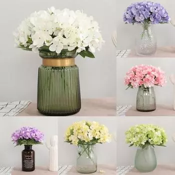 Искусственная гортензия, шелковый цветок, сделай сам, свадебная вечеринка, настольное украшение для дома?Подарок розы красного