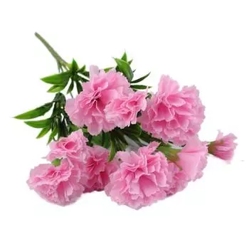 Искусственная гвоздика, устойчивая к ультрафиолетовому излучению, шелковый декор для дома и свадьбы, высококачественный букет из кустов