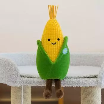 Искусственная Экологическая Овощная Мягкая Игрушка Редис Гриб Детская Кукла Подарок для Активности Капля Капуста Баклажан Украшения Corn 10-17cm [fine vegetables]]