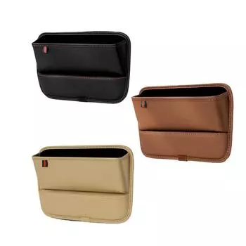 Искусственная кожа, автомобильная консоль, наполнитель бокового сиденья, органайзер для переднего сиденья для ключей от мобильного телефона, мелкие предметы, автомобильный интерьер коричневый