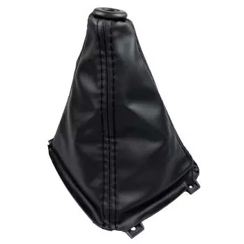 Искусственная кожа, автомобильная ручка переключения передач, чехол для багажника, воротник для Hyundai Sonata 1998-2006 чёрный