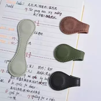 Искусственная кожа Магнитная закладка Многоцветный Доступный Магнитный зажим для закладок Противоскользящий Прочный светло-синий