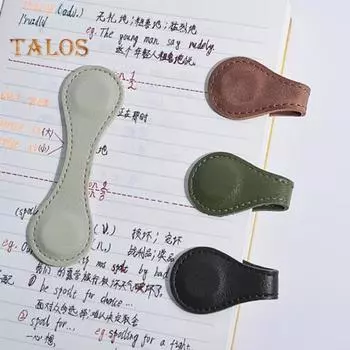 Искусственная кожа Магнитная закладка Многоцветный Доступный Магнитный зажим Закладки Противоскользящие Сильные магнитные маркеры для книг Аксессуары для любителей книг темно-синий