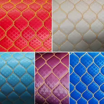 Искусственная кожа Ткань Стеганая губка Пена Подкладка Кожа Ткань DIY Крыша грузовика Крыша автомобиля Потолок Мебель Шитье DIY Обивка 100x155cm