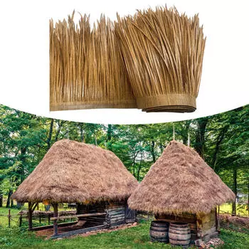 Искусственная крыша из рулона соломы 3,28x1,64 фута Многофункциональные экологически чистые аксессуары Украшения для огня