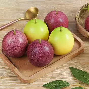 Искусственная маракуйя, имитация маракуйи, украшение из золотых ягод, поддельные фрукты, украшение для дома, реквизит для фотосъемки еды